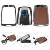 Kwmobile autós kulcstartó BMW 4 gomboshoz - Smart Key, barna/szürke, cink, KWM000025BX001C