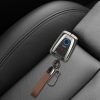 Kwmobile autós kulcstartó BMW 4 gomboshoz - Smart Key, barna/szürke, cink, KWM000025BX001C
