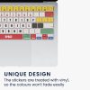 Kwmobile billentyűzet matrica Apple MacBook Air M2-höz (2022), többszínű, műanyag, KWM000025CP001C