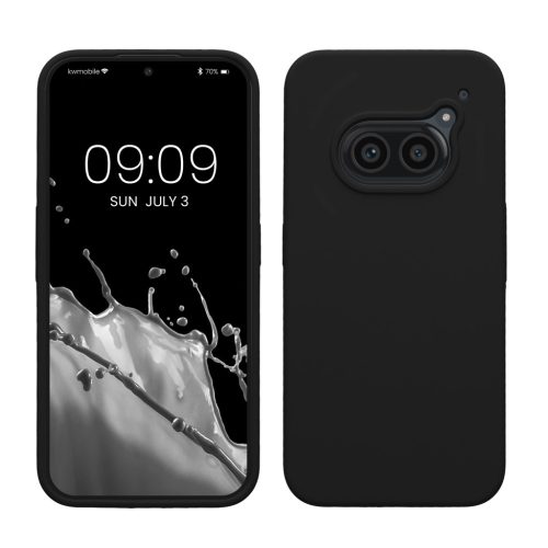 Kwmobile tok Nothing Phone 2a/Phone 2a Plus készülékhez, fekete, szilikon, KWM000020LP001C