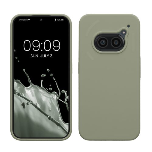 Kwmobile tok Nothing Phone 2a/Phone 2a Plus készülékhez, világoszöld, szilikon, KWM000020LP003C