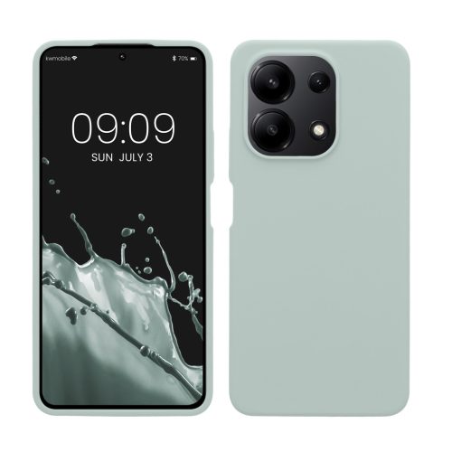 Kwmobile tok Xiaomi Redmi Note 13-hoz, világoszöld, szilikon, KWM000020LS005C