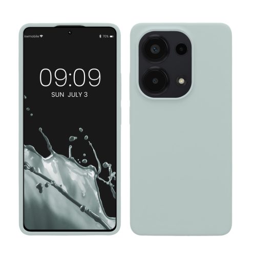 Kwmobile tok Xiaomi Redmi Note 13 Pro-hoz, világoszöld, szilikon, KWM000020LT005C