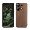 Kwmobile tok Xiaomi Redmi Note 13-hoz, barna, fa/szilikon, KWM000020LU001C