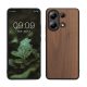Kwmobile tok Xiaomi Redmi Note 13-hoz, barna, fa/szilikon, KWM000020LU001C