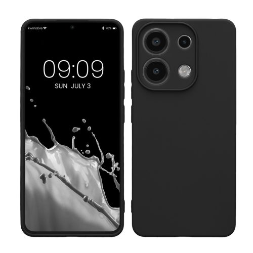 Kwmobile tok Xiaomi Redmi Note 13-hoz, fekete, szilikon, KWM000020LW001C
