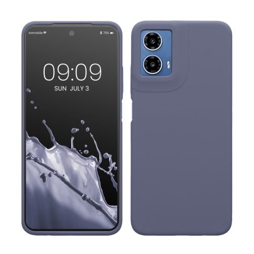 Kwmobile tok Motorola Moto G34-hez, szürke, szilikon, KWM000022QS004C