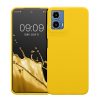Kwmobile tok Motorola Moto G34-hez, sárga, szilikon, KWM000022QS005C