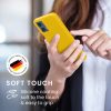 Kwmobile tok Motorola Moto G34-hez, sárga, szilikon, KWM000022QS005C