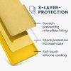 Kwmobile tok Motorola Moto G34-hez, sárga, szilikon, KWM000022QS005C