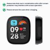 2 db Kwmobile tok biztonsági üveggel Xiaomi Redmi Watch 3 Active / Redmi Watch 3 Lite készülékhez, fekete/sötétkék, műanyag, KWM000024ZD003C