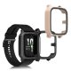2 db Kwmobile huzat biztonsági üveggel Garmin Venu Sq 2 Musichoz, fekete/rózsaszín, műanyag, KWM000024ZF005C