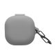Kwmobile fejhallgató tok Samsung Galaxy Buds FE, sötétszürke, szilikon, KWM000025DI001C