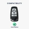 Kwmobile autókulcs fedél Ford 4 gombokhoz, fekete/arany, szilikon, KWM000025DX001C