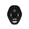 Kwmobile autókulcs fedél BMW 4 gombokhoz, fekete/piros, szilikon, KWM000025EM001C