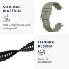 2 db Kwmobile szíj készlet Huawei Watch Fit 2, fekete/zöld, szilikon, KWM000016VU006C