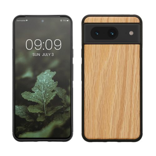 Kwmobile Google Pixel 8 tok, barna, fa/szilikon, KWM0000208X003C