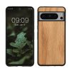 Kwmobile Google Pixel 8 Pro tok, barna, fa/szilikon, KWM0000208Y003C