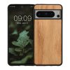 Kwmobile Google Pixel 8 Pro tok, barna, fa/szilikon, KWM0000208Y003C