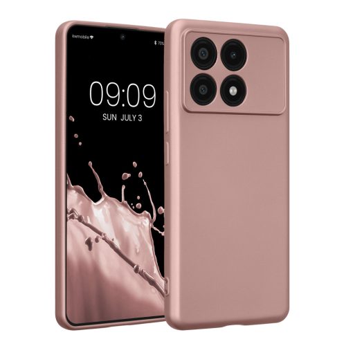 Kwmobile Poco X6 Pro tok, rózsaszín, szilikon, KWM000020ME001C