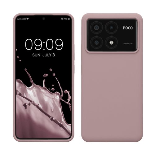 Kwmobile Poco X6 Pro tok, lila, szilikon, KWM000020MF001C