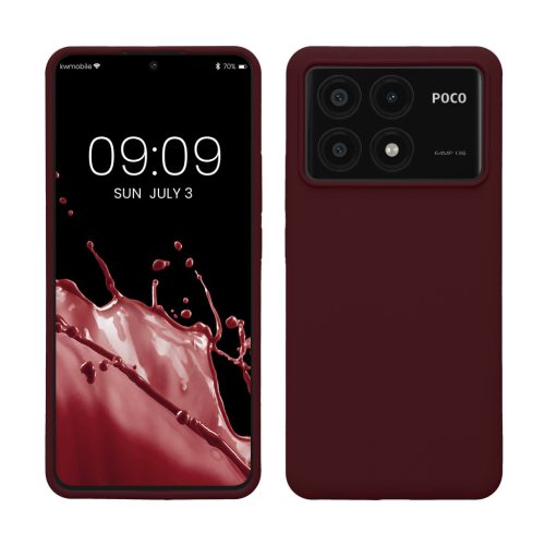 Kwmobile Poco X6 Pro tok, lila, szilikon, KWM000020MF003C