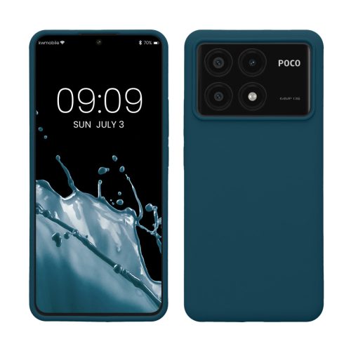 Kwmobile Poco X6 Pro tok, kék, szilikon, KWM000020MF004C