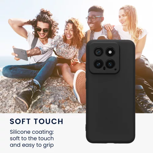 Kwmobile tok Xiaomi 14-hez, fekete, szilikon, KWM000020ML001C