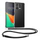 Kwmobile tok nyakpánttal Xiaomi Redmi Note 13-hoz, átlátszó/fekete, szilikon, KWM000020MT001C