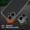 Kwmobile tok Xiaomi Redmi Note 13 Pro Plus 5G telefonhoz, átlátszó/fekete, szilikon, KWM000020MU001C