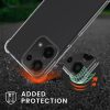 Kwmobile tok Xiaomi Redmi Note 13 Pro telefonhoz, átlátszó/fekete, szilikon, KWM000020MW001C