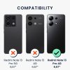 Kwmobile tok Xiaomi Redmi Note 13 Pro telefonhoz, átlátszó/fekete, szilikon, KWM000020MW001C