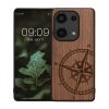Kwmobile tok Xiaomi Redmi Note 13 Pro-hoz, barna, fa/szilikon, KWM000020NA001C