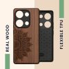 Kwmobile tok Xiaomi Redmi Note 13 Pro telefonhoz, barna, fa, KWM000020NA002C