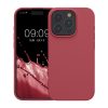 Kwmobile tok Apple iPhone 15 Pro készülékhez, sötét rózsaszín, szilikon, KWM000020CC025C
