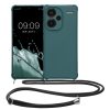 Kwmobile tok nyakpánttal Xiaomi Redmi Note 13 Pro Plus 5G-hez, zöld, szilikon, KWM000020ND001C