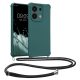 Kwmobile tok nyakpánttal Xiaomi Redmi Note 13-hoz, zöld, szilikon, KWM000020NE001C