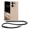 Kwmobile tok nyakpánttal Xiaomi Redmi Note 13 készülékhez, krémszínű, szilikon, KWM000020NE002C