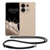 Kwmobile tok nyakpánttal Xiaomi Redmi Note 13 készülékhez, krémszínű, szilikon, KWM000020NE002C