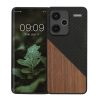 Kwmobile tok Xiaomi Redmi Note 13 Pro Plus 5G-hez, barna/fekete, fa/szilikon, KWM000020NI001C