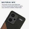 Kwmobile tok Xiaomi Redmi Note 13 Pro Plus 5G-hez, barna/fekete, fa/szilikon, KWM000020NI001C