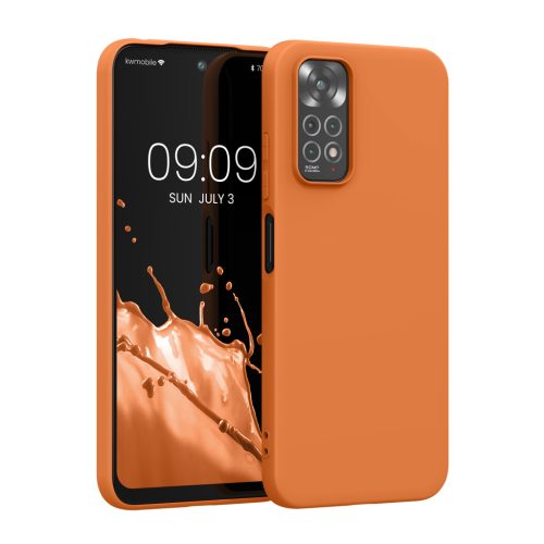 Kwmobile tok Xiaomi Redmi Note 11/Note 11s készülékhez, narancssárga, szilikon, KWM0000150V055C