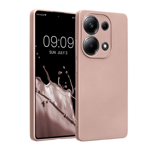 Kwmobile Poco M6 Pro tok, rózsaszín, szilikon, KWM000020MJ001C