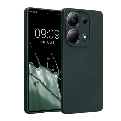 Kwmobile Poco M6 Pro tok, zöld, szilikon, KWM000020MJ002C