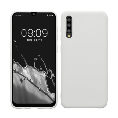 Kwmobile tok Samsung Galaxy A50-hez, fehér, szilikon, KWM000009SZ022C