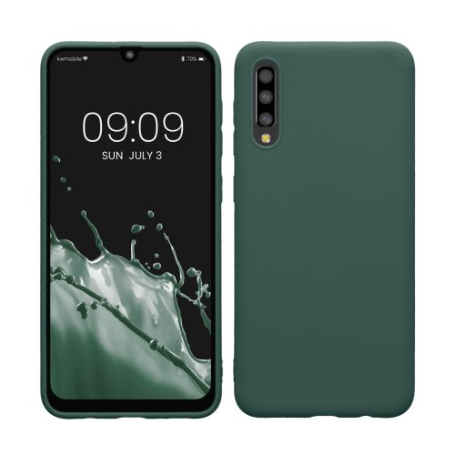 Kwmobile tok Samsung Galaxy A50-hez, zöld, szilikon, KWM000009SZ023C