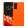 Kwmobile tok Samsung Galaxy S20 FE-hez, narancssárga, szilikon, KWM0000121L061C