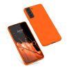 Kwmobile tok Samsung Galaxy S21 készülékhez, narancssárga, szilikon, KWM000012BS040C