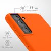 Kwmobile tok Samsung Galaxy S21 készülékhez, narancssárga, szilikon, KWM000012BS040C
