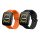 2 db Kwmobile pánt készlet Amazfit Bip 5/GTR 4, fekete/narancs, szilikon, KWM000024YT005C